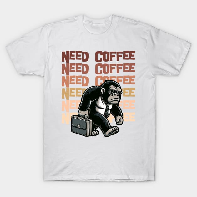 Need Coffee - Funny T-Shirt by Vector-Artist